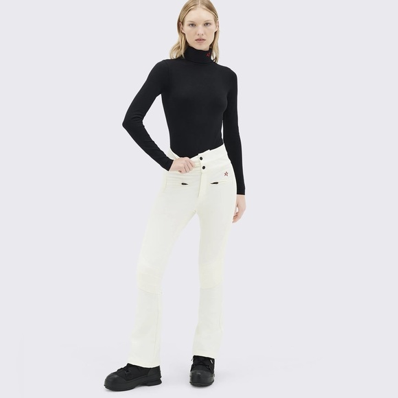 PERFECT MOMENT high waist Aurora flare pant white size medium NWT - Picture 1 of 4